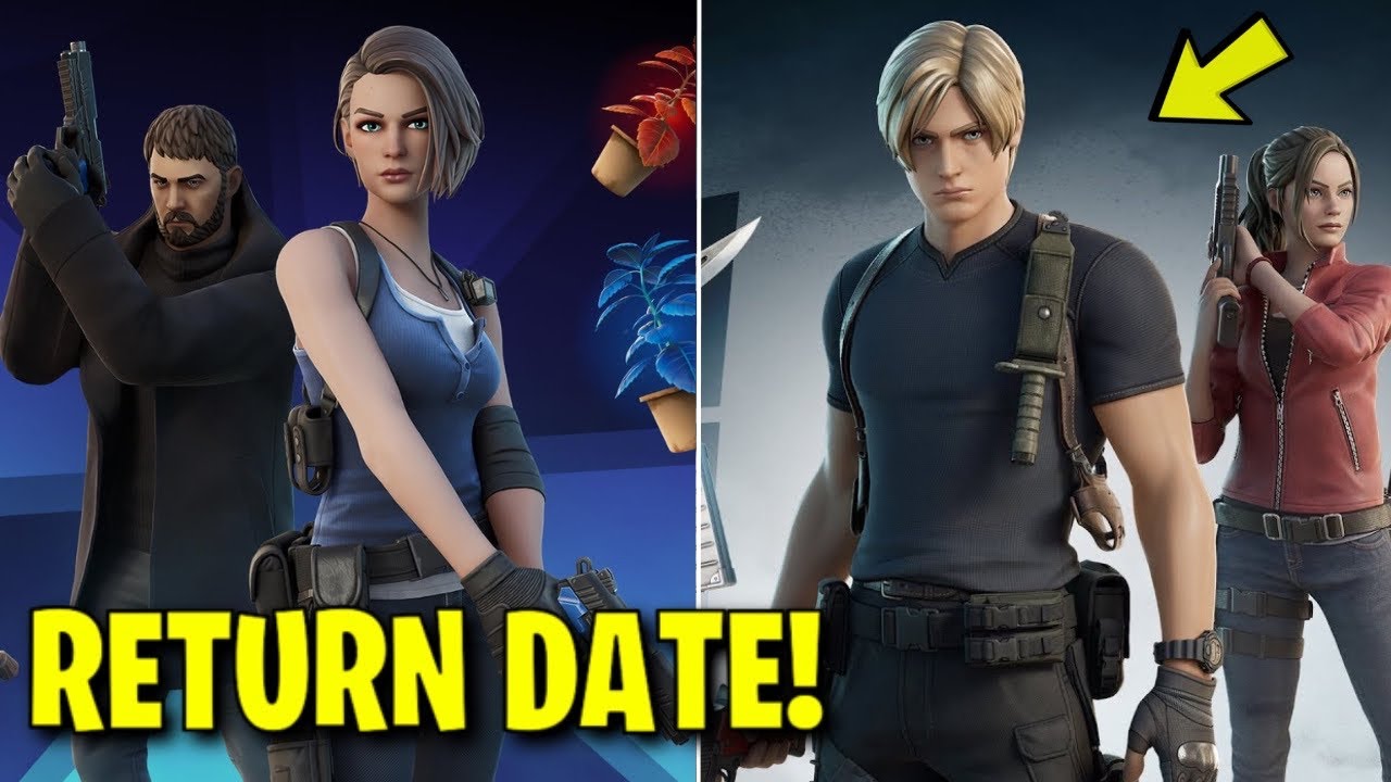 RESIDENT EVIL SKINS RETURN RELEASE DATE in FORTNITE ITEM SHOP! (Chapter 7 Season 2)