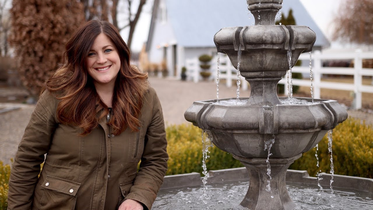 Setting up a New Fountain! 🤩💦💙// Garden Answer