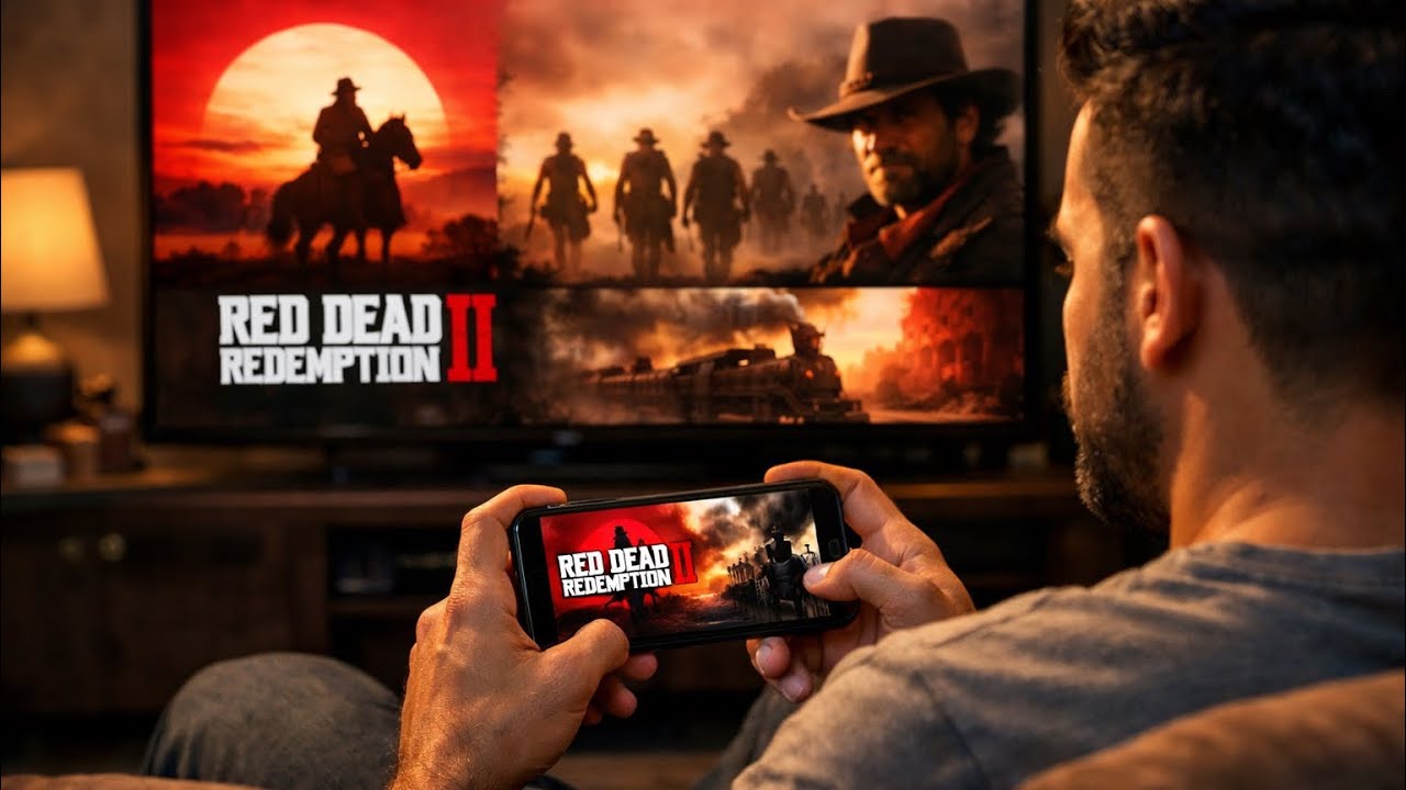 RED DEAD REDEPMTION II Gameplay on mobile Trailer 😱🤯#explore #trending #gaming #reddeadredemption