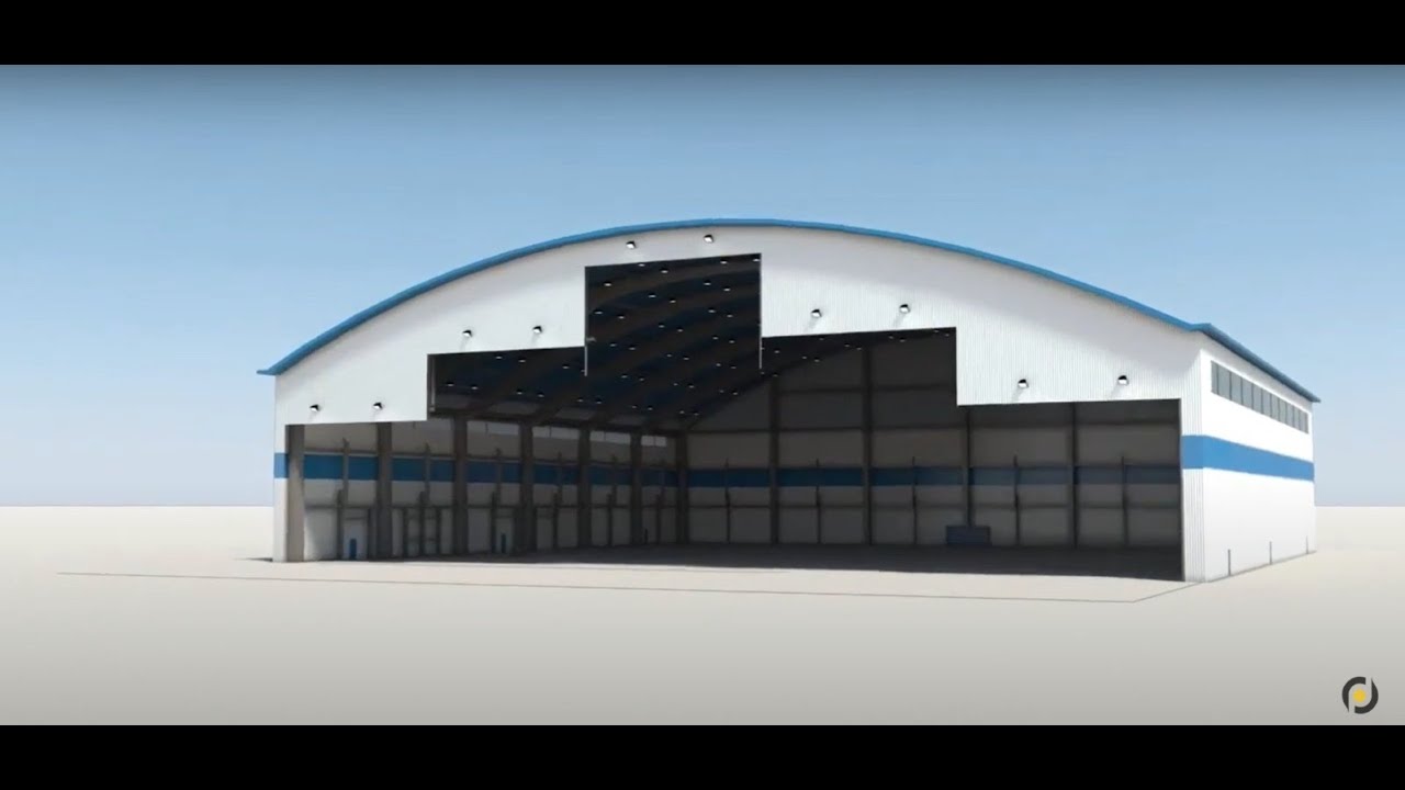 passo a passo montagem portões de hangar ou portas de hangar