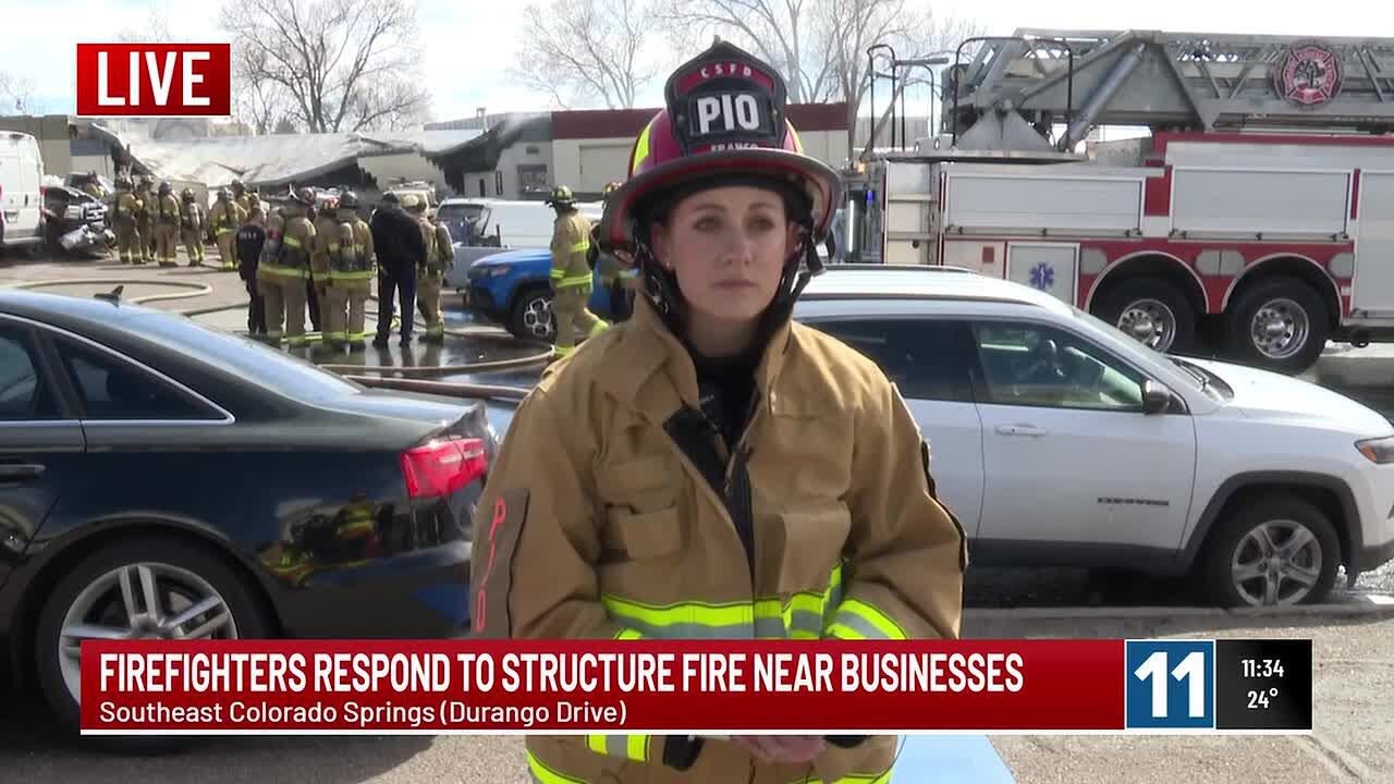 Colorado Springs Fire Department provides update following fire in southeast Colorado Springs