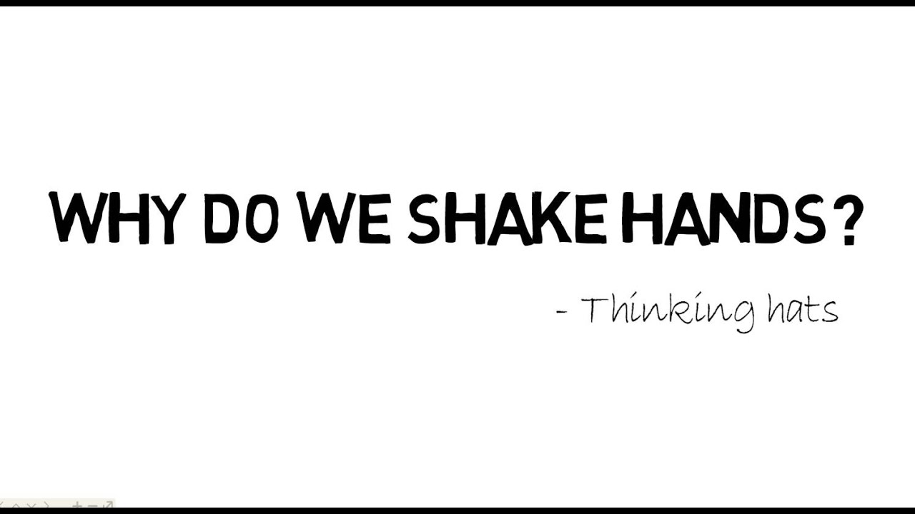 Why do we shake hands? Explained