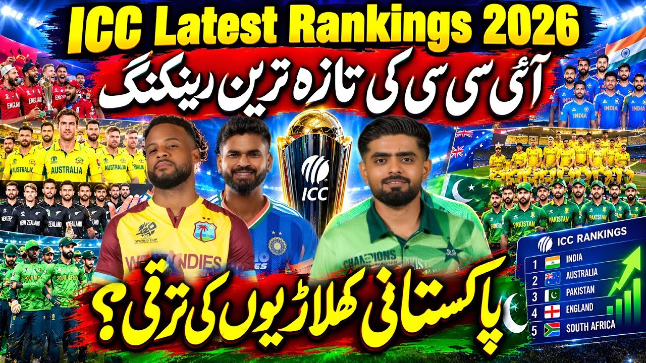 ICC Latest Rankings 2026 || ICC All Format Ranking Update for October 2026