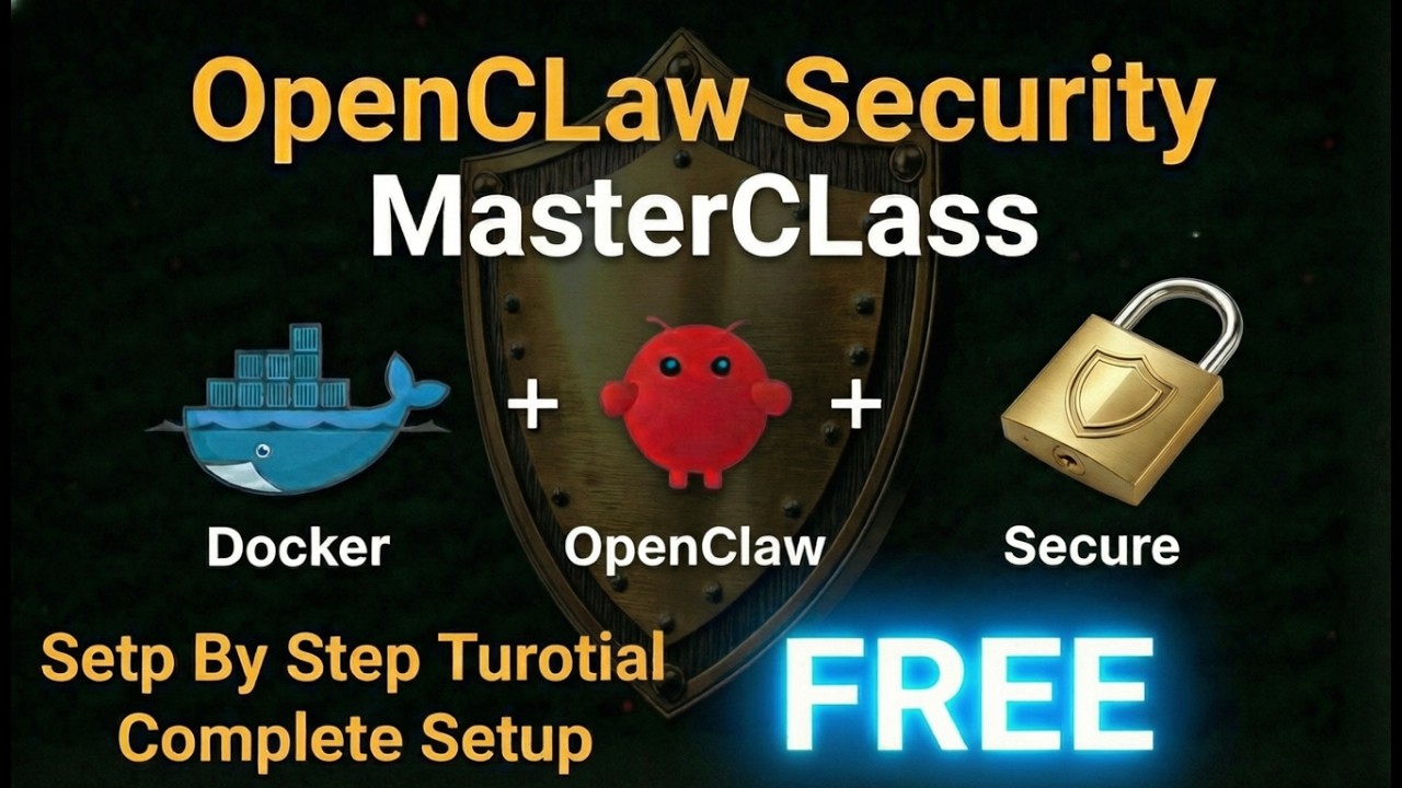 OpenCLaw Security MasterCLass (Complete secure setup and Security) Docker + Sandboxing + Bug Fixes