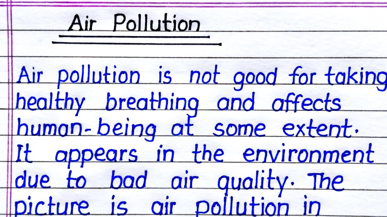 Air Pollution Essay in English || Essay on Air Pollution in English