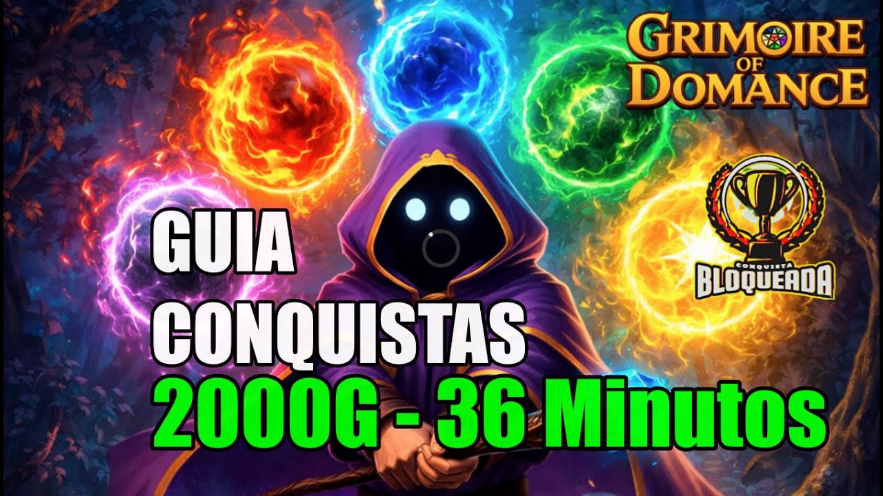 🎮 Grimoire of Domance | GUIA CONQUISTAS 2000G | EM 36 Minutos 🎮