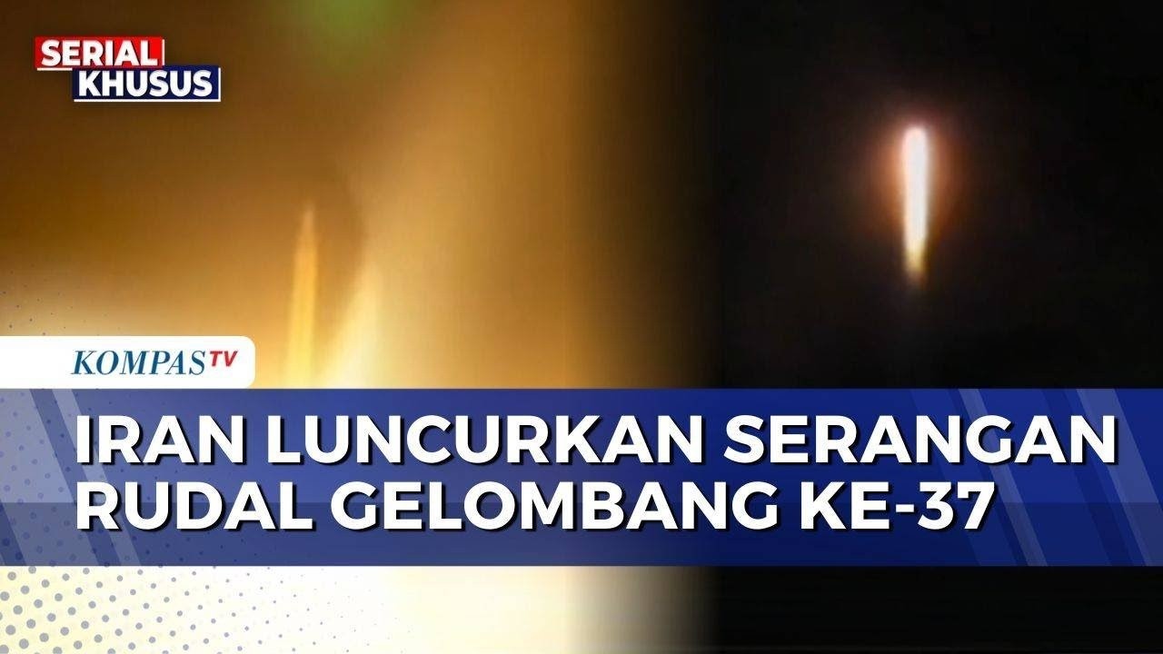 Detik-Detik Iran Hujani Rudal ke Target Strategis AS dan Israel