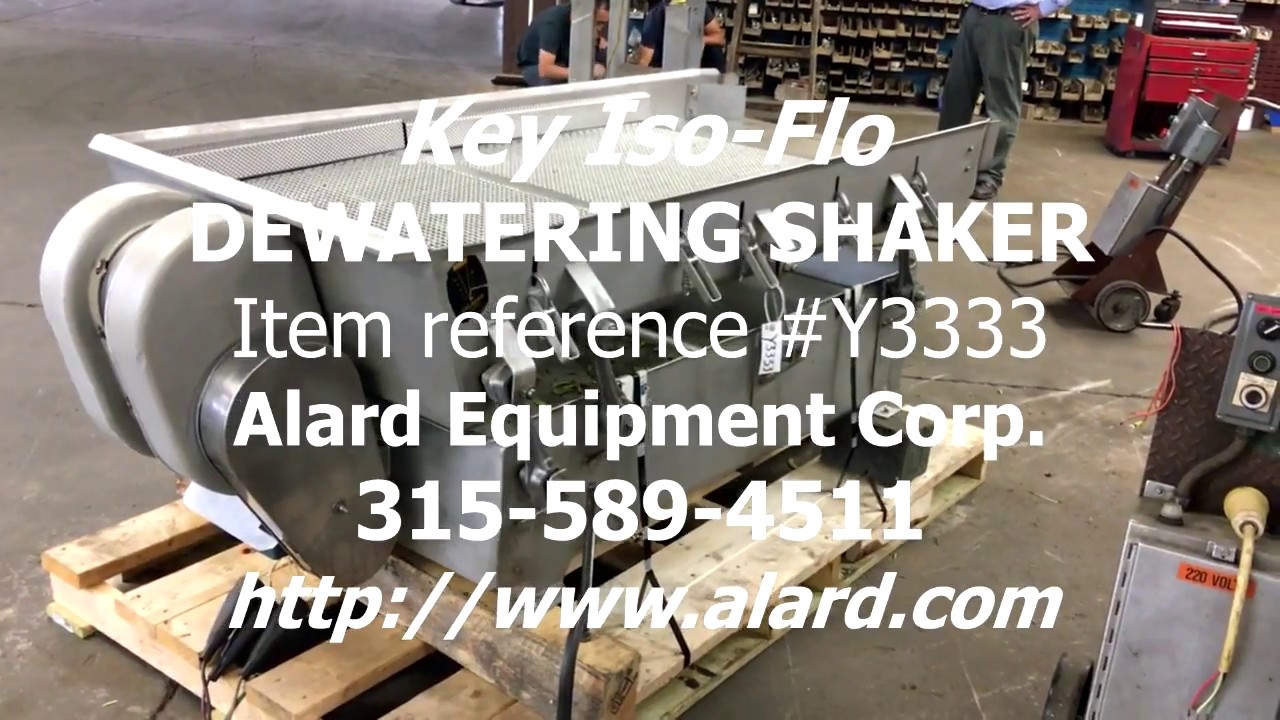 Key Technology vibratory SHAKER-GRADER, Alard item Y3333