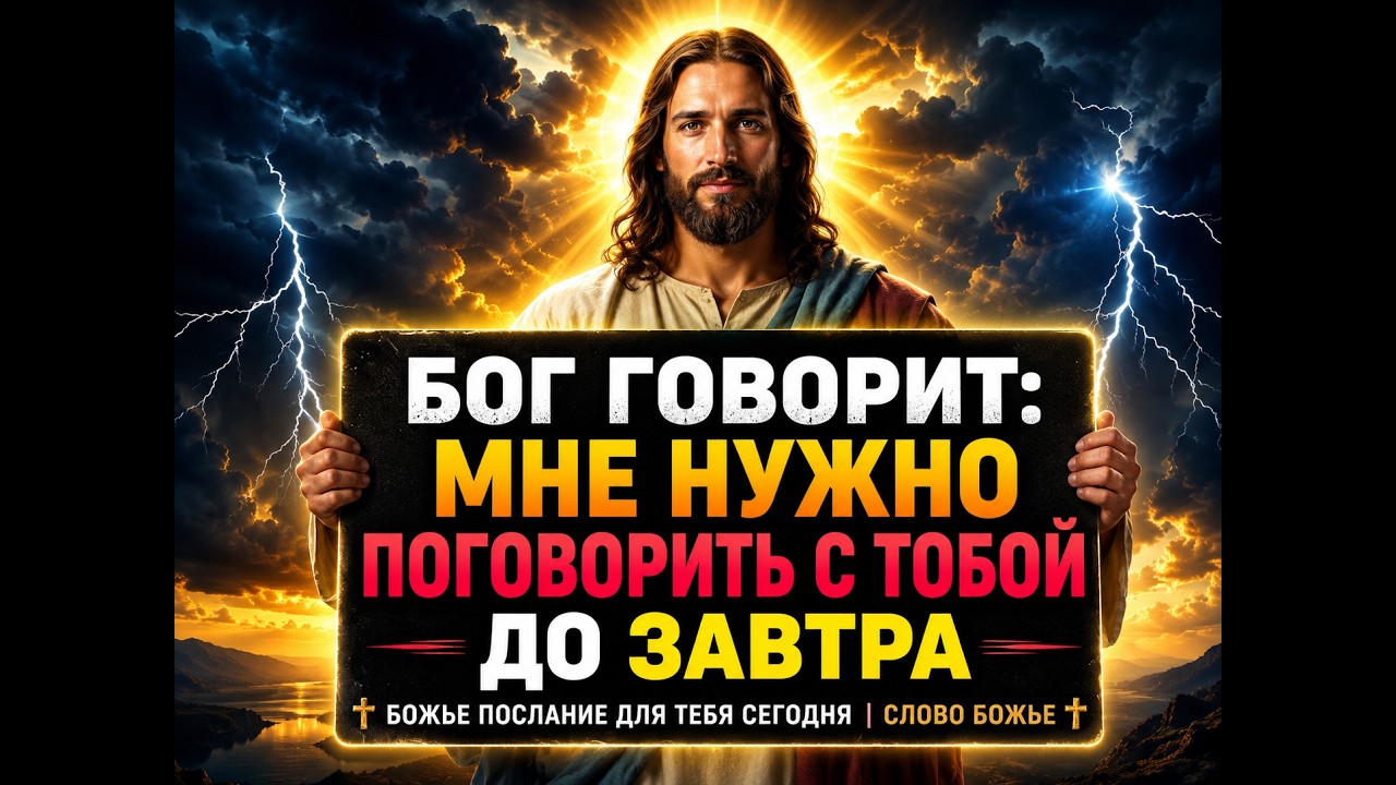 Бог говорит: Мне нужно поговорить с тобой до завтра | Божье послание для тебя сегодня | Слово Божье