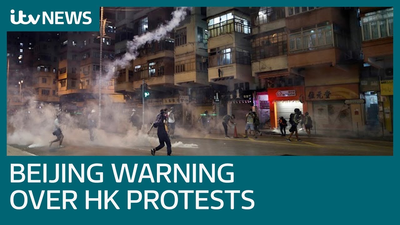 'We are fully prepared for the worst', China warns HK protesters | ITV News