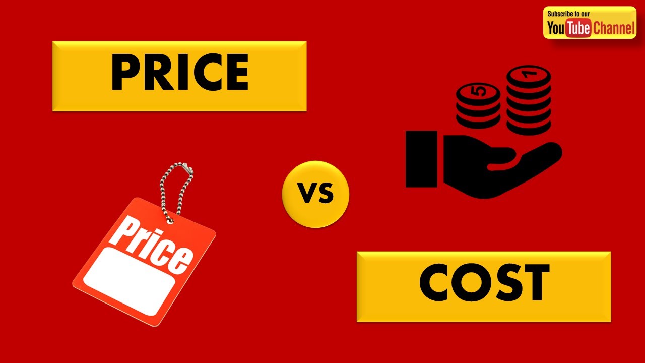 Difference between Price and Cost | Different Pricing and Costing Methods