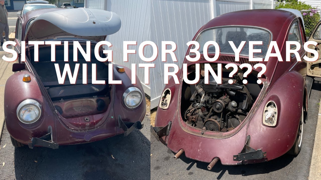 1969 VW Beetle FOUND SITTING FOR 30 YEARS - WILL IT RUN???