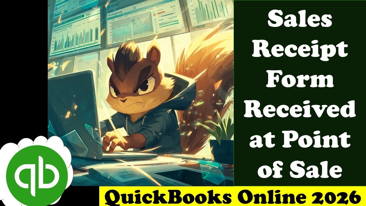 Sales Receipt Form Received at Point of Sale 7140 QuickBooks Online 2026