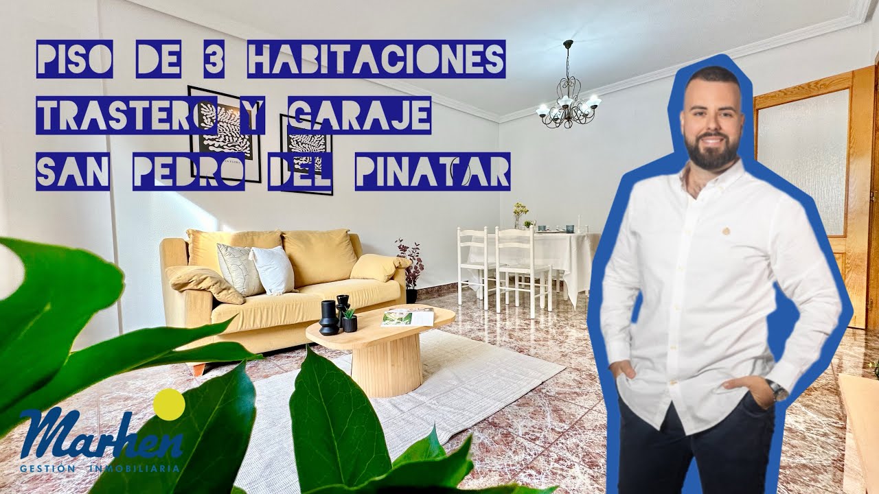 Piso en venta en Villa Alegría, San Pedro del Pinatar. Con trastero y garaje