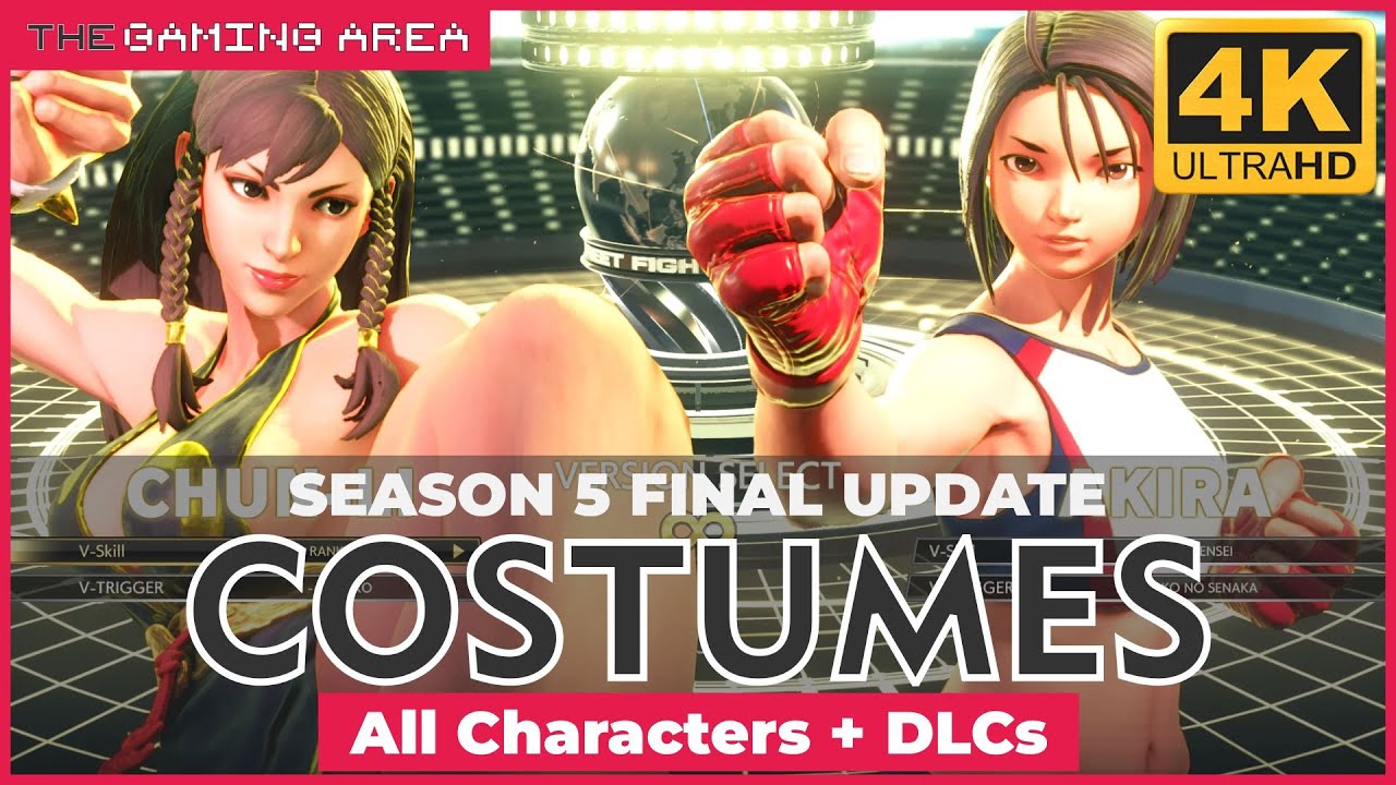 Street Fighter V 2022 - All Characters and Costumes (DLC Included)