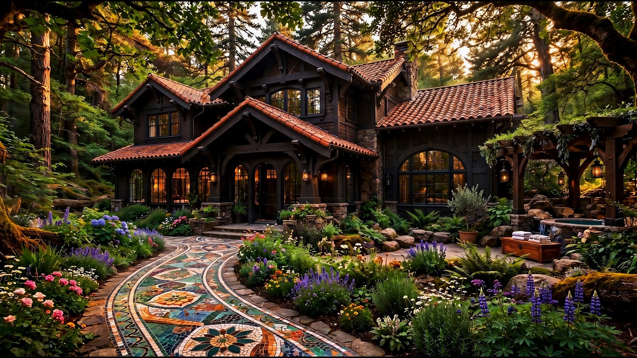 This Mosaic Garden Cottage Feels So Serene&hellip; Wait Until You See Inside 🌸