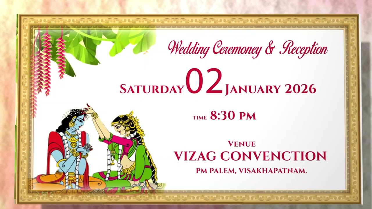 caricature wedding Invitation 036