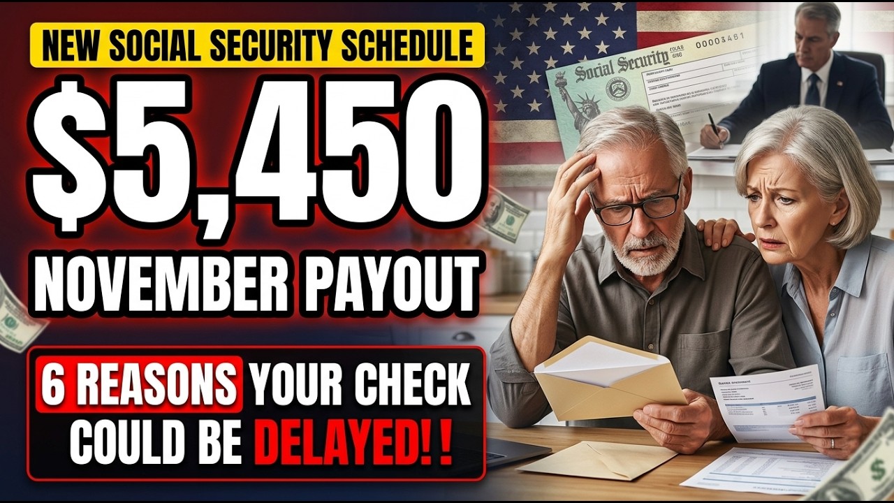 November 2026 Social Security Schedule Max $5,450 Payout + 6 Reasons for Delays