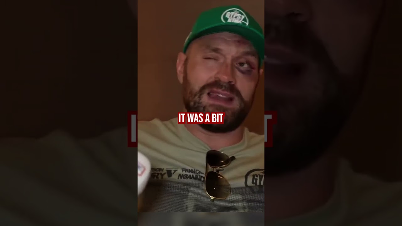 Tyson Fury Hit Ngannou With a Nasty Elbow