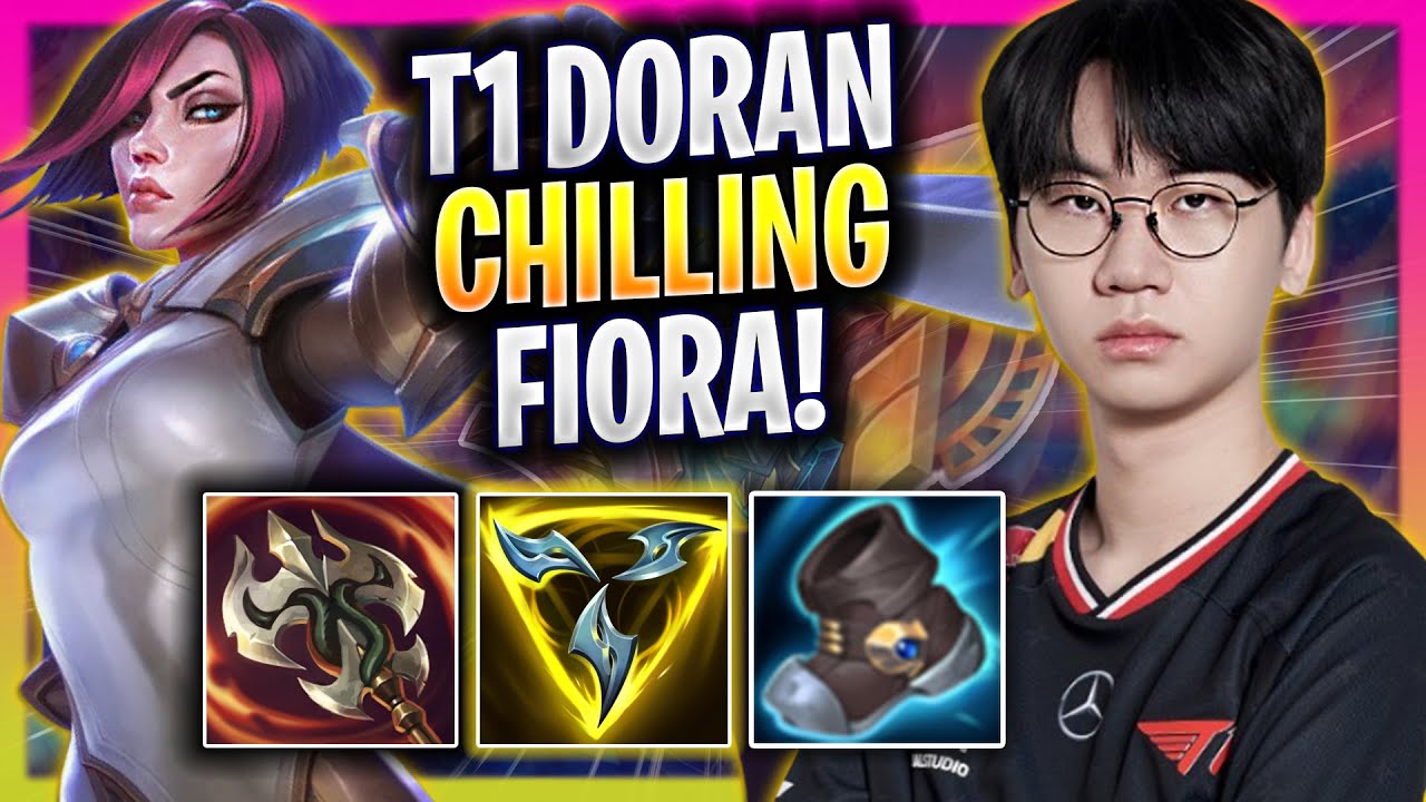 T1 DORAN CHILLING WITH FIORA! - T1 Doran Plays Fiora TOP vs Gangplank!