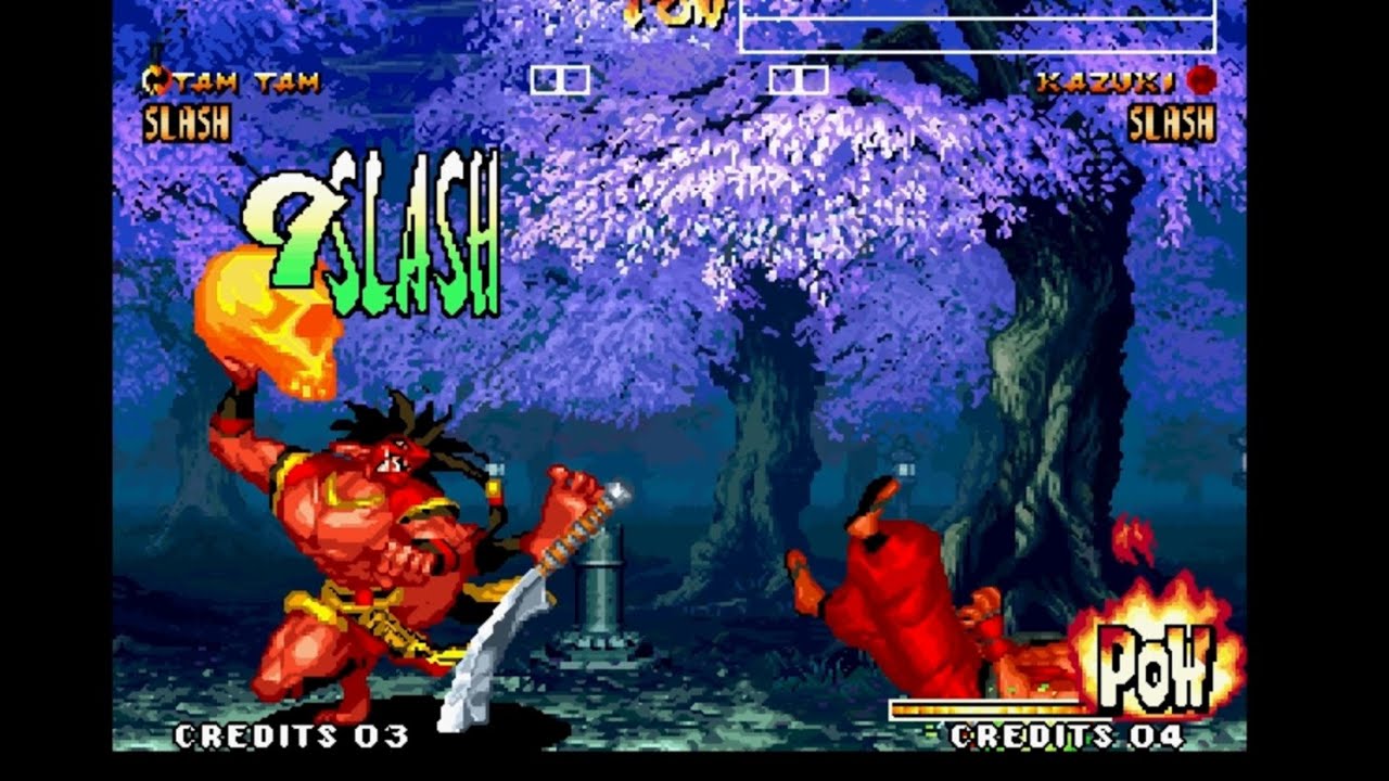 Samurai Shodown IV: Tam Tam playthrough lvl-8 【60fps】