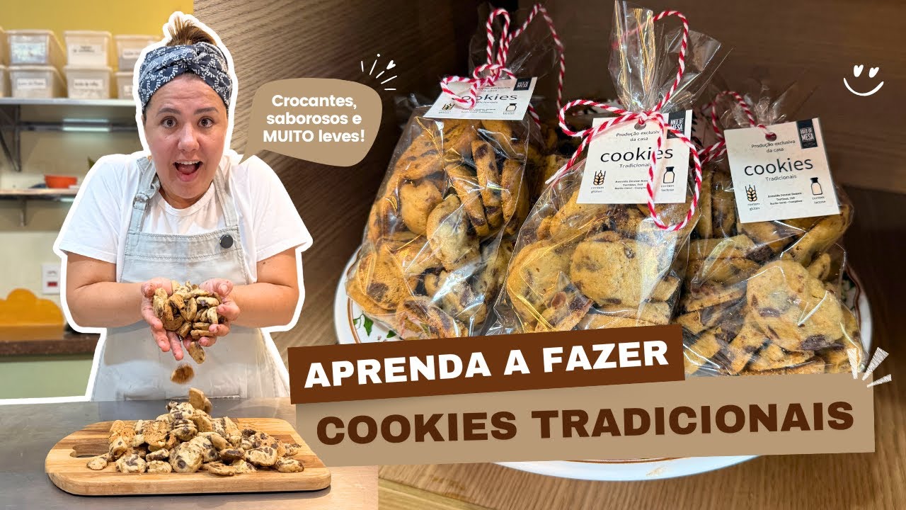 Cookies tradicionais - receita básica - Por Tati Santos