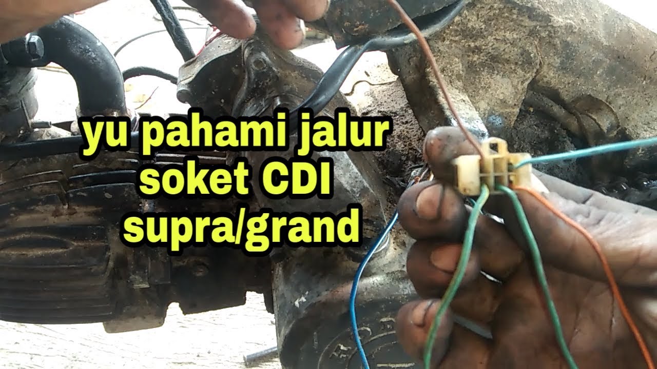 Cara merakit soket CDI grand/supra