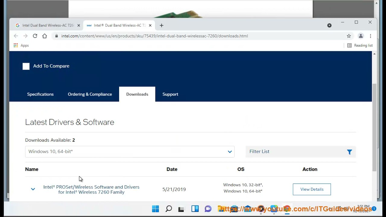 Download Intel Dual Band Wireless-AC 7260 driver for Windows 10 (6/30/2023 Updated)