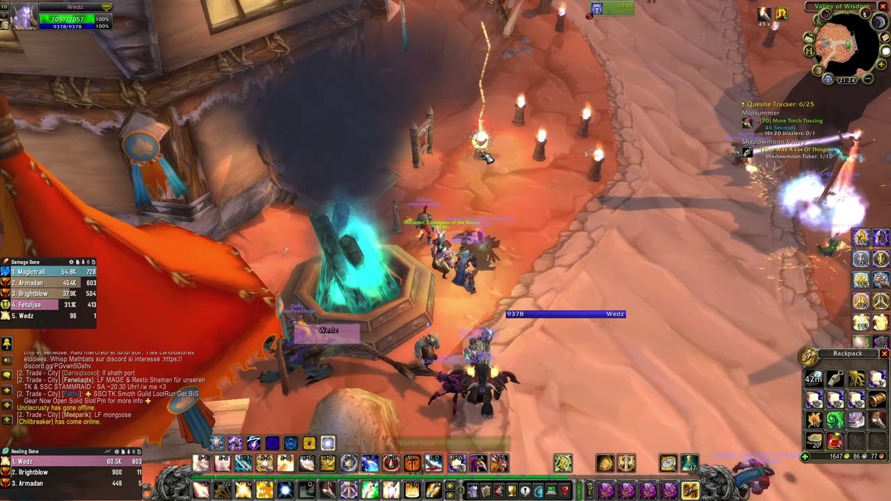 More Torch Tossing - Midsummer festival daily quest - TBC Anniversary