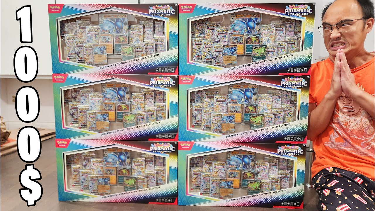J’AI OUVERT 1000$ DES NOUVELLES BOÎTES GÉANTES POKÉMON DE PRISMATIC EVOLUTIONS !
