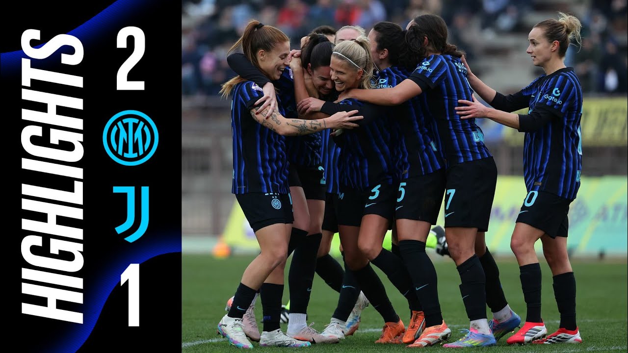 RIMONTA ALL'ARENA, IL DERBY D'ITALIA È NERAZZURRO | INTER 2-1 JUVENTUS | SERIE A WOMEN | HIGHLIGHTS