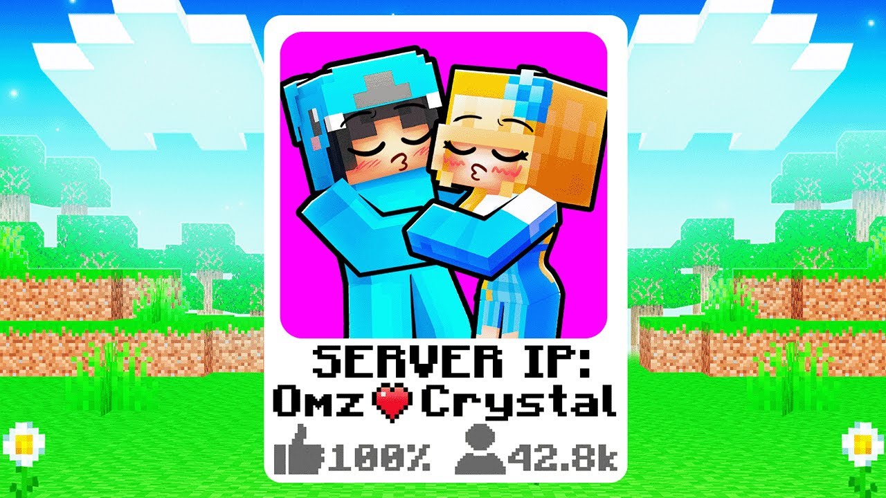 Playing Omz and Crystal LOVE GAMES in Minecraft!