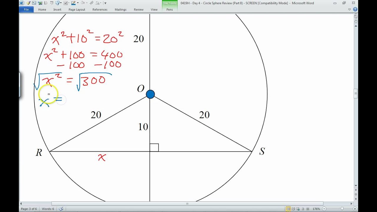 0419H - Day 4 - Circles and Tangents (Part 8)