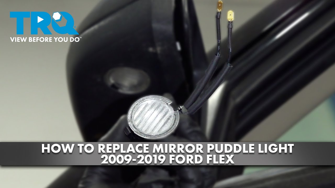 Как заменить подсветку зеркала заднего вида на Ford Flex 2009-2019