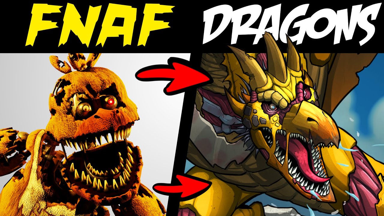 FNAF Animatronics as DRAGONS?! (Lore & Speedpaint)