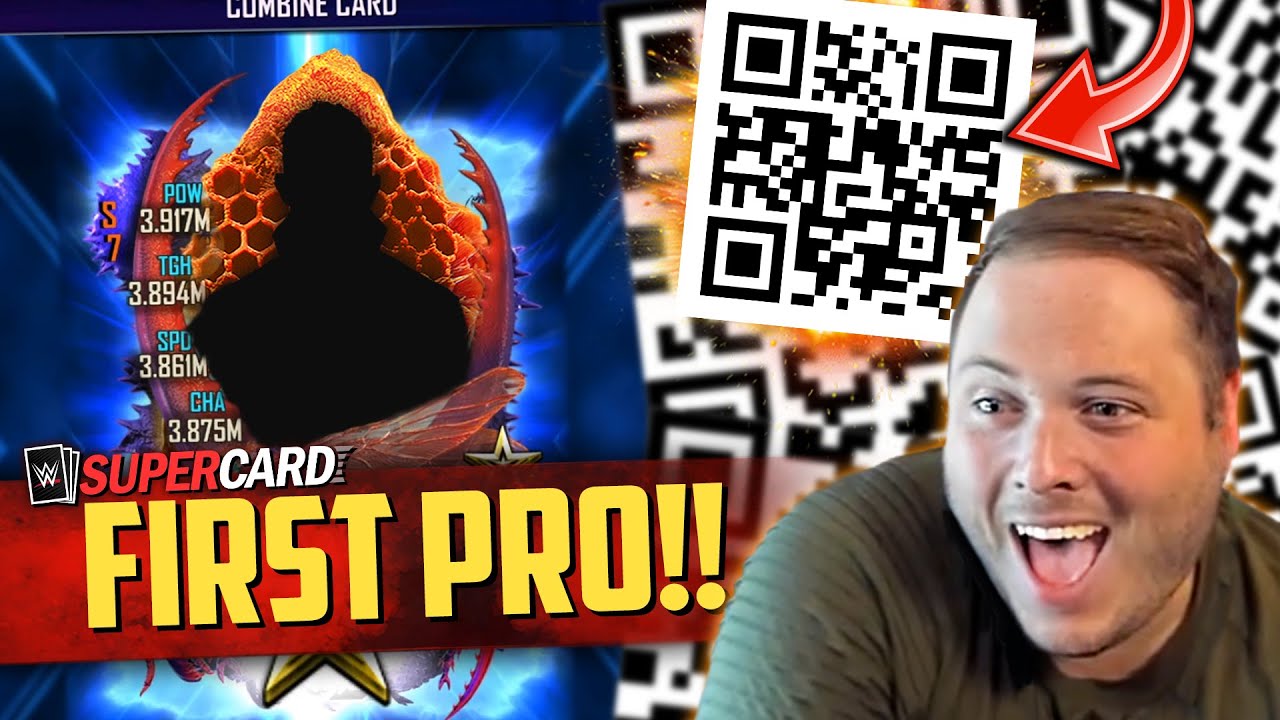 FIRST WWE SuperCard SEASON 7 PRO!! SPECIAL QR CODE REVEALED!