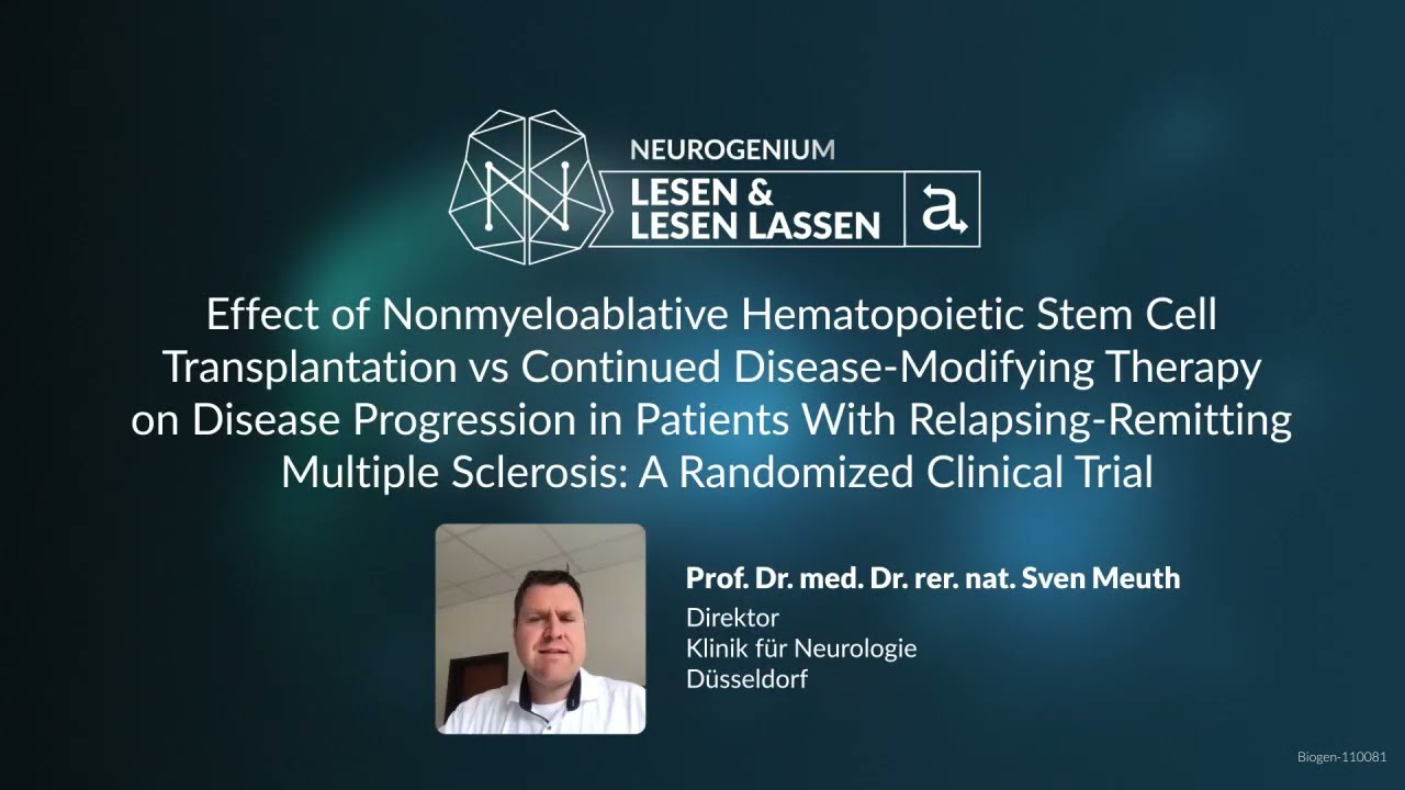 Stammzelltransplantation vs. klassische MS-Therapie | Prof. Sven Meuth