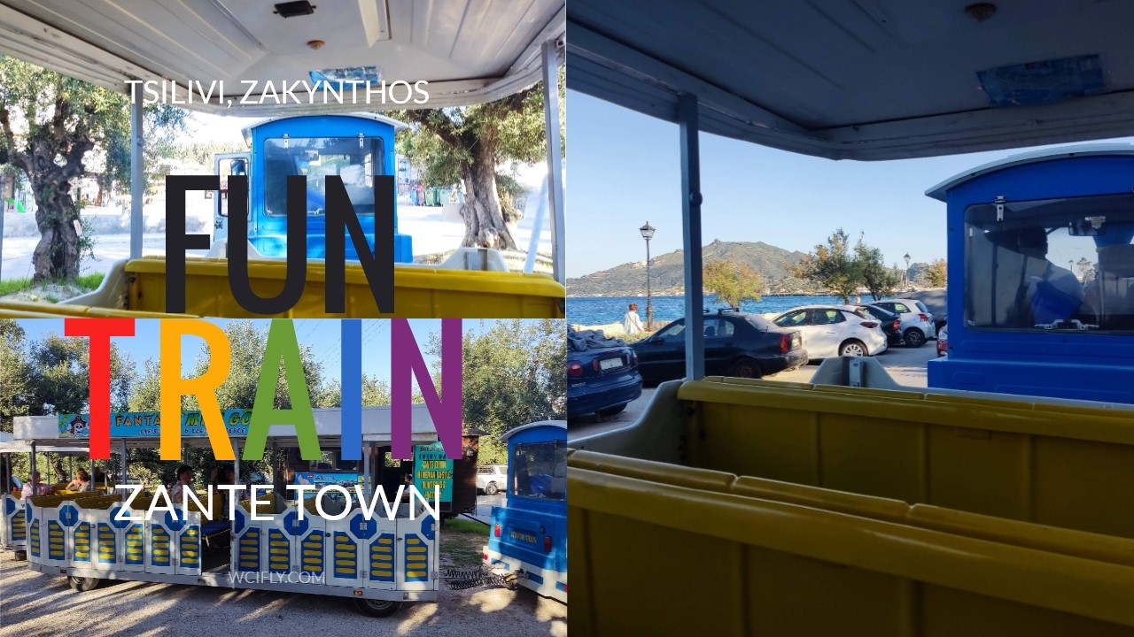 🚂 Scenic Ride on the Zante Fun Train: Tsilivi to Zakynthos City 🌊🏙️
