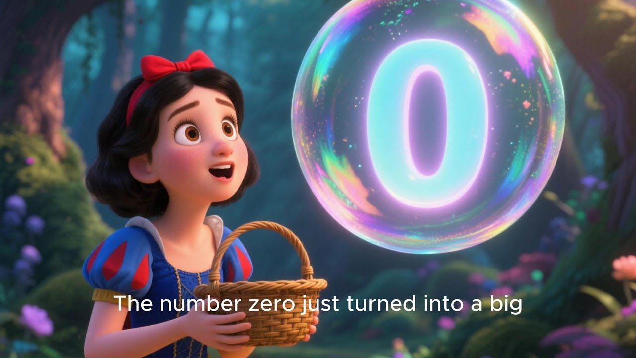 Learn Number 0 with Snow White! 🫧 Counting for Kids & Toddlers | Preschool Math