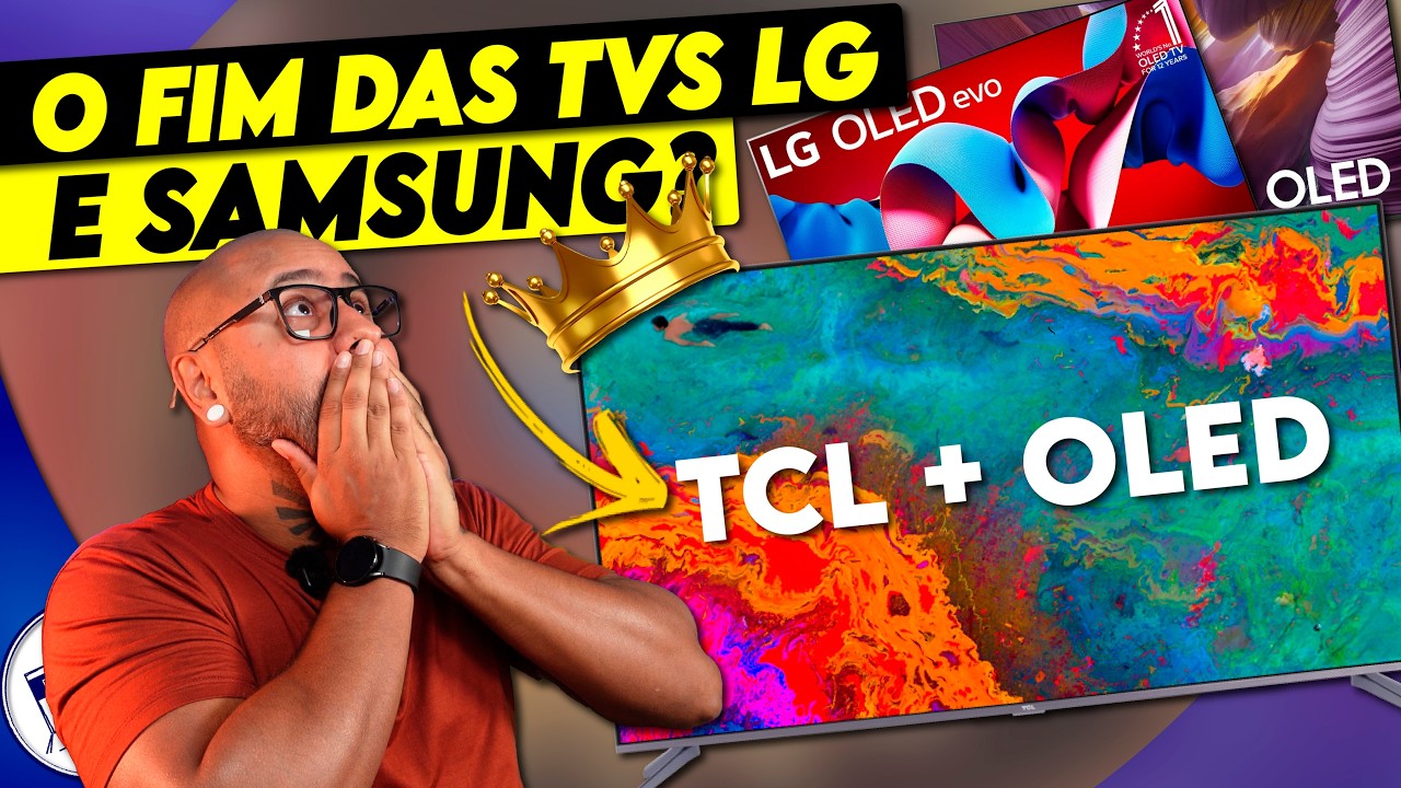 Nova TCL OLED a JATO DE TINTA! A OLED que vai ACABAR com a SAMSUNG e LG?