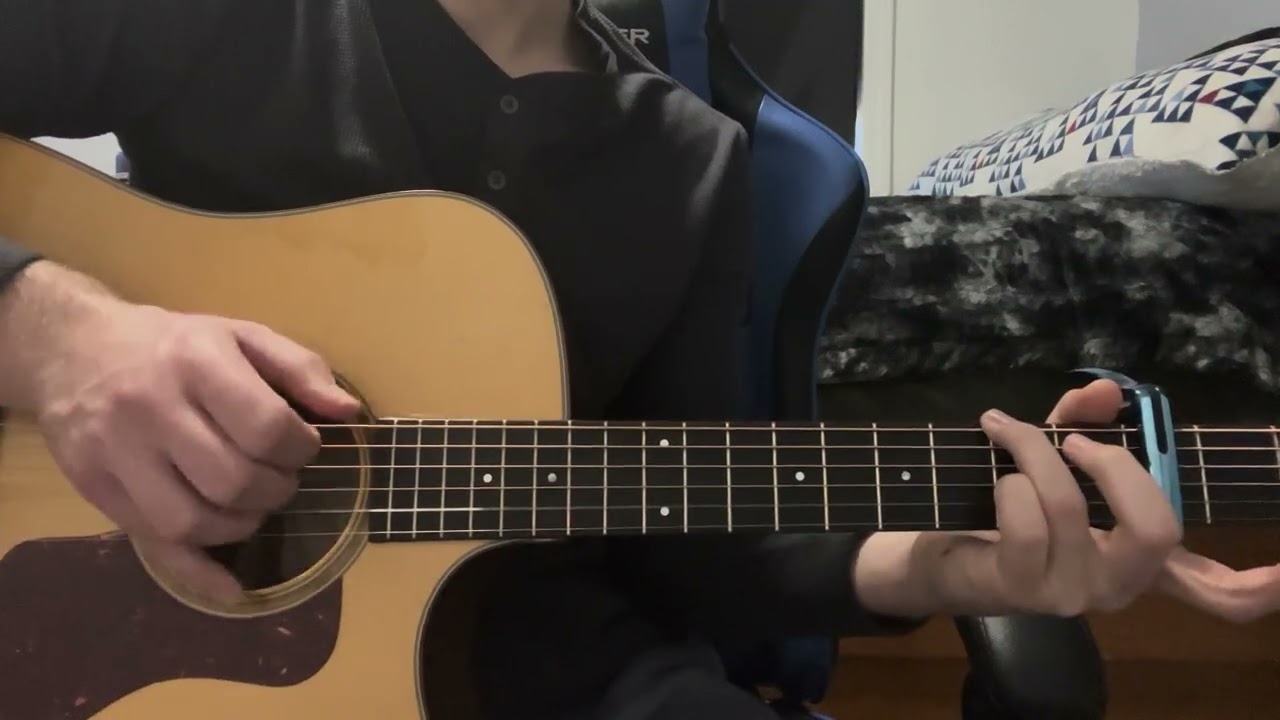 The Scientist Coldplay guitar finger-style 