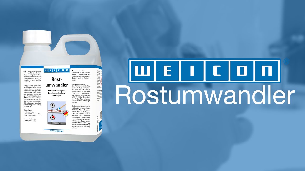 Rost neutralisieren und entfernen | Vorher-Nachher-Effekt Rost | WEICON Rostumwandler
