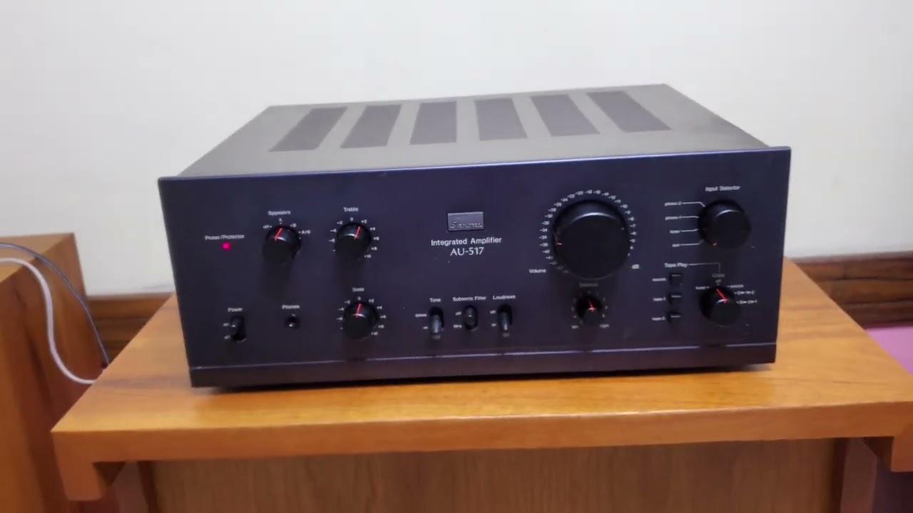 Sansui Au-517 Stereo Integrated Amplifier Fully Operational Video Demo