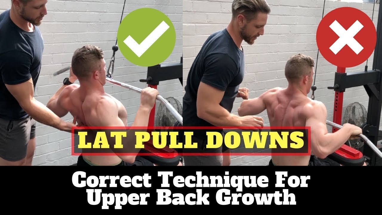 Lat Pull Downs For Back Hypertrophy (Correct Form)