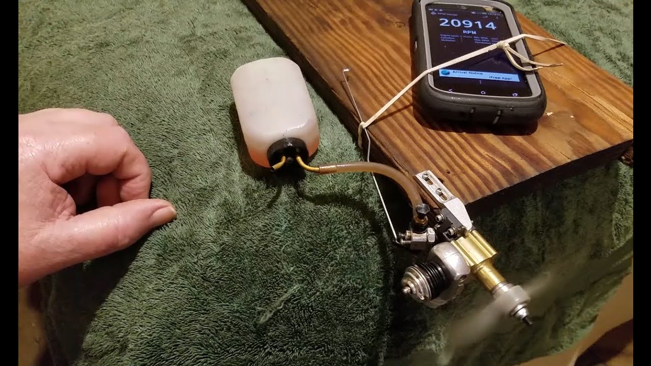 Cox Killer Bee .049 / 3D Printed Backplate for RC Carb 65 deg.