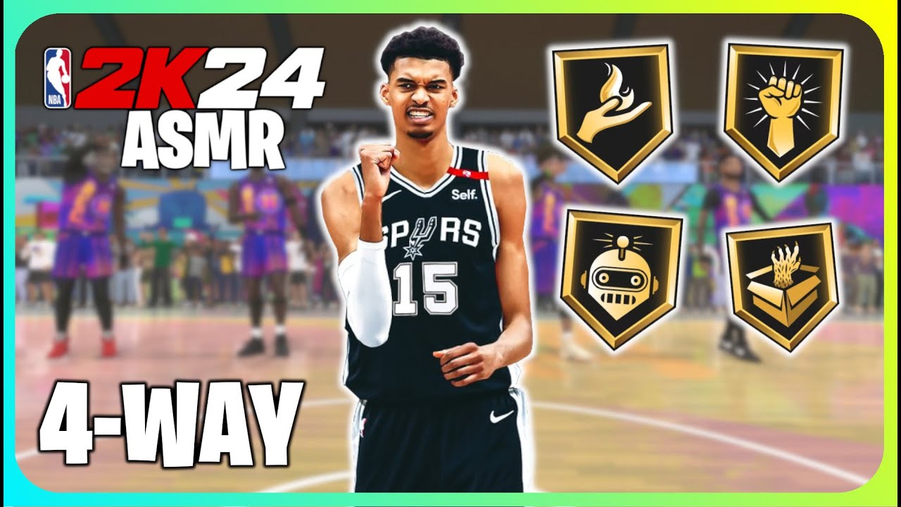 (ASMR Gaming) I Made A 4-WAY BIG MAN In 2K24
