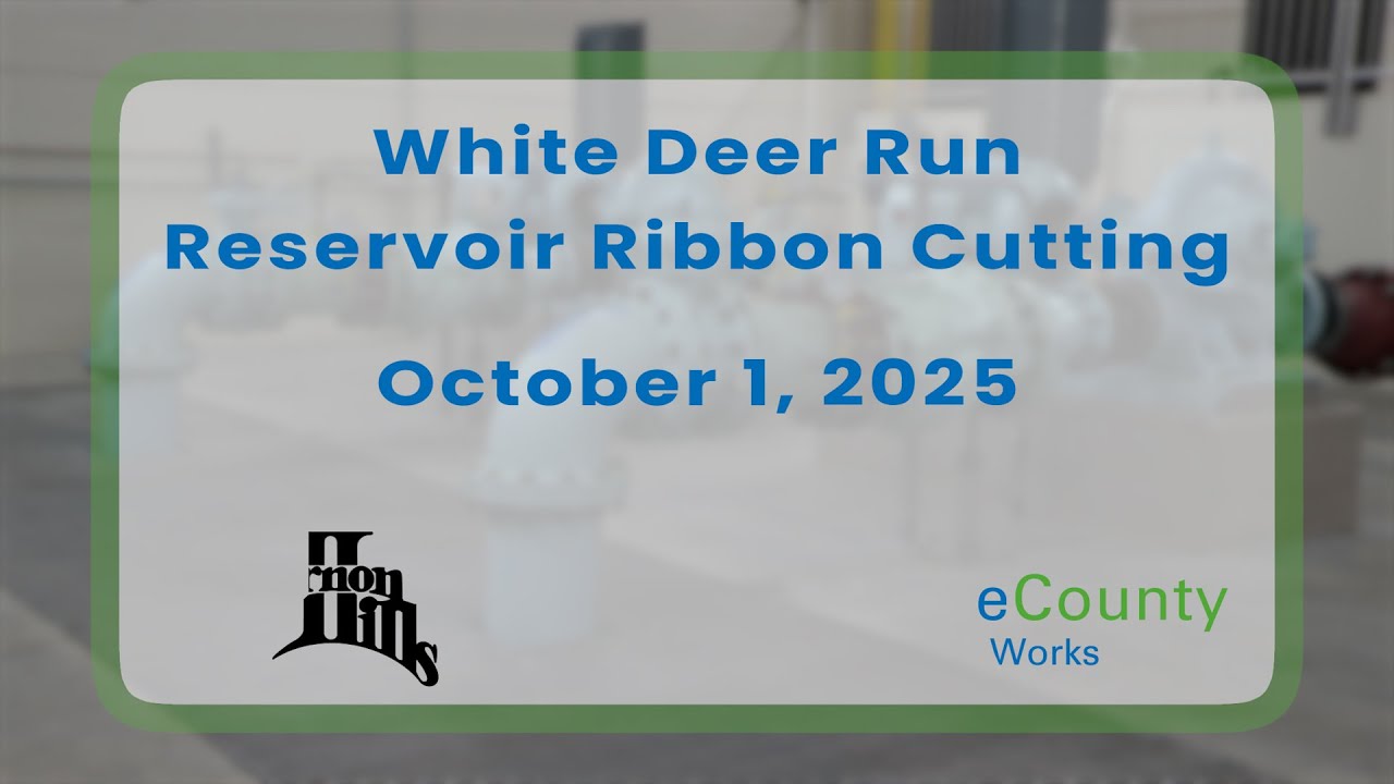 The Lake County Department of Public Works White Deer Run Reservoir Ribbon Cutting October 1, 2025