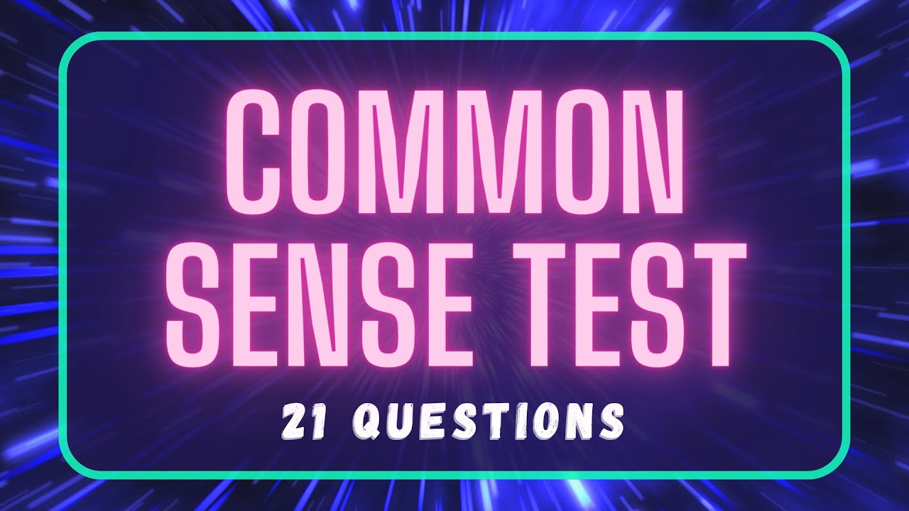 COMMON SENSE TEST 🧠 | THIS MAY CAUSE ARGUMENTS! 🤬