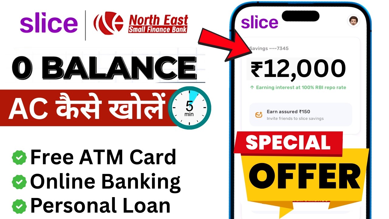 Slice Bank Account Opening | Slice Savings Account | Slice Account Opening | Zero Balance Account