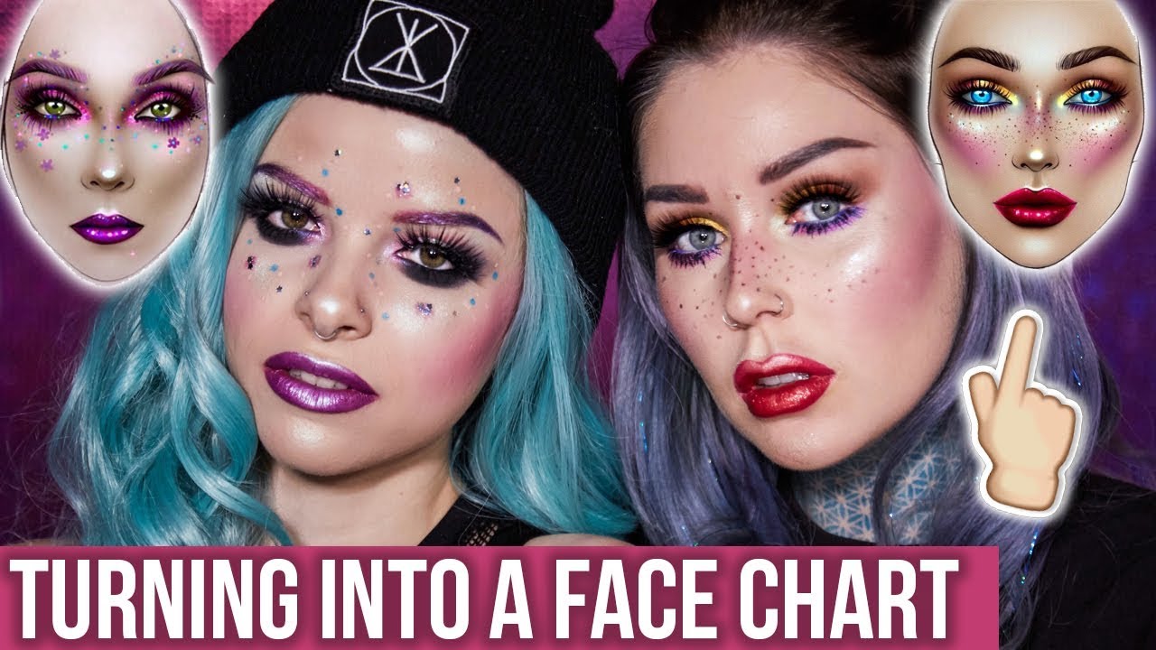 Recreating Milk1422's Face Charts!!! Using the Kristen Leanne Urban Decay Collection